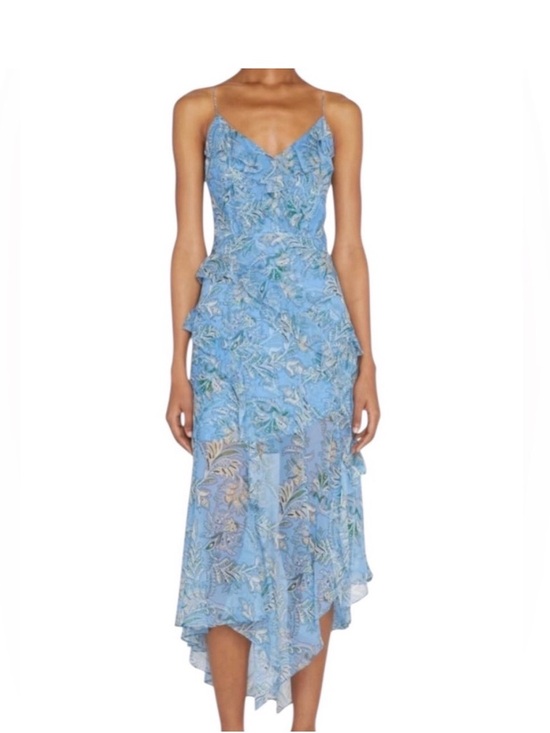 Veronica Beard Dresses & Skirts - Veronica Beard Avenel Blue Paisley Silk Midi Dress Sz 2
